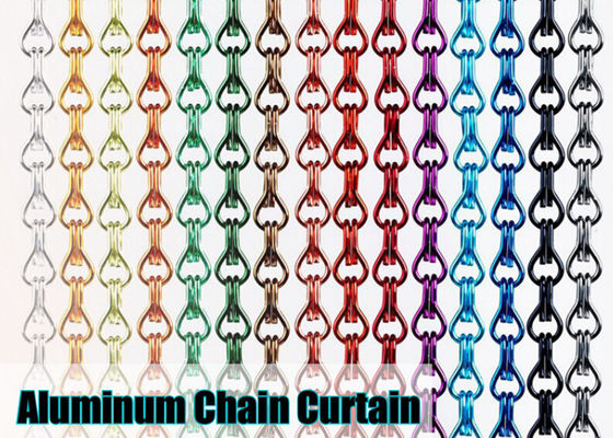 Van de de Kettingsvlieg van het rode Kleuren het Dubbele Haak Geanodiseerde Aluminium Scherm 0.035KGS/M