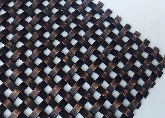Opgepoetste Roestvrij staalcomités Decoratieve Draad Mesh Grilles 0.52mm Dikte Zilveren Kleur