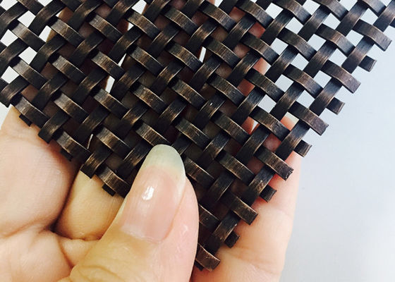 Opgepoetste Roestvrij staalcomités Decoratieve Draad Mesh Grilles 0.52mm Dikte Zilveren Kleur