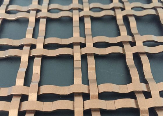 De Decoratieve Draad Mesh Grilles Painted Wire Mesh van de bronskleur voor Kabinettendeur