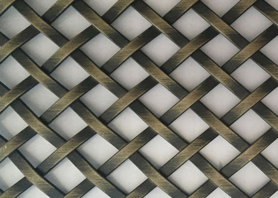 Antiquiteit Geplateerd Messings Decoratief Netwerk 3.0m Roestvrij staalstoffen voor Verdelingen