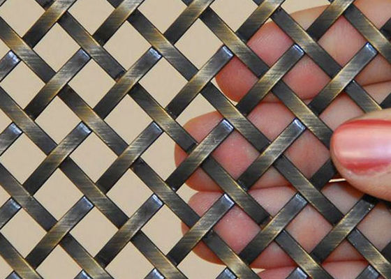 Antiquiteit Geplateerd Messings Decoratief Netwerk 3.0m Roestvrij staalstoffen voor Verdelingen
