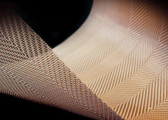Architecturale Fijne Koperglas Gelamineerde Draad Mesh For Tempered Glass