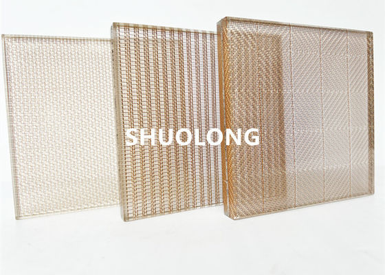 Fijn Brons Decoratief Architecturaal Mesh For Laminated Glass