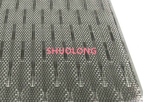 Geweven het roestvrije staal lamineerde Glas/metaal- Mesh With Wire Mesh Inter-Laag