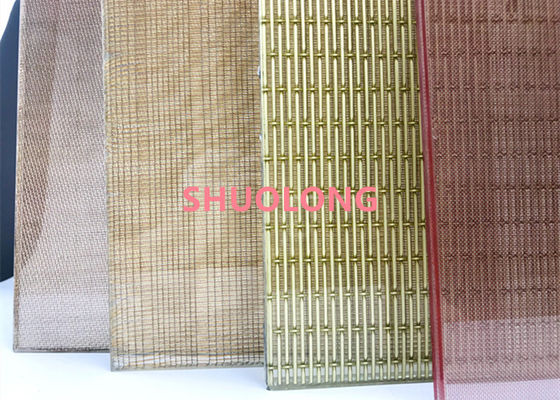 Geweven het roestvrije staal lamineerde Glas/metaal- Mesh With Wire Mesh Inter-Laag
