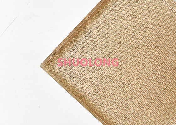Decoratieve het Koperdraad Mesh For Art Laminated Glass van de bronskleur