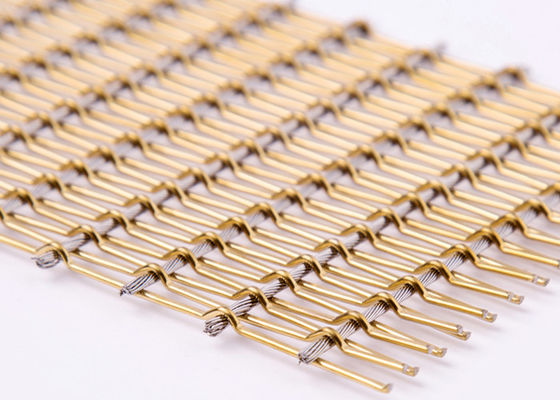 De Verdelingen van Mesh Fabric Bronze Color For van het roestvrij staal Flexibele Metaal