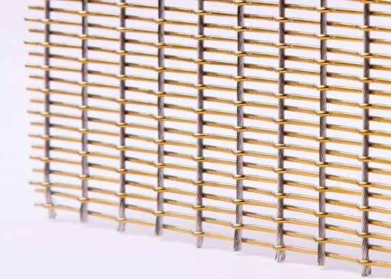 De Verdelingen van Mesh Fabric Bronze Color For van het roestvrij staal Flexibele Metaal