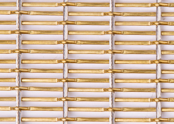 De Verdelingen van Mesh Fabric Bronze Color For van het roestvrij staal Flexibele Metaal