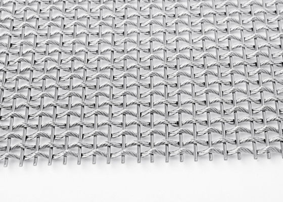 Duidelijk Weefsel Architecturaal Flexibel Metaal Mesh Fabric SS304 voor Kolomdekking