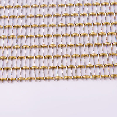 Gouden de Weerstands Decoratief Metaal Mesh Anodizing Surface Treatment van de Kleurencorrosie