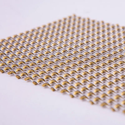 Gouden de Weerstands Decoratief Metaal Mesh Anodizing Surface Treatment van de Kleurencorrosie