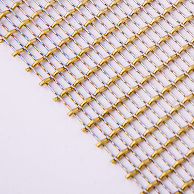 Gouden de Weerstands Decoratief Metaal Mesh Anodizing Surface Treatment van de Kleurencorrosie