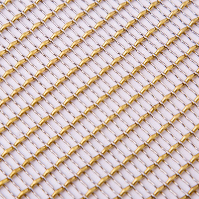 Gouden de Weerstands Decoratief Metaal Mesh Anodizing Surface Treatment van de Kleurencorrosie