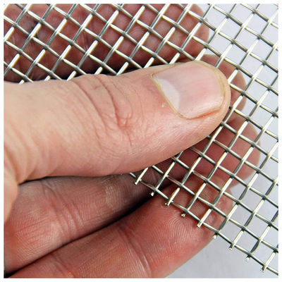Pvc bedekte 0.5mm Dia Lock Crimp Wire Mesh Roestvrij staal met een laag