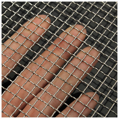 Pvc bedekte 0.5mm Dia Lock Crimp Wire Mesh Roestvrij staal met een laag