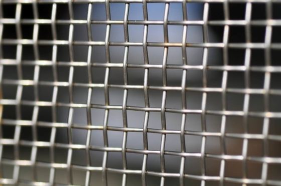Rectangular Steel Anticorrosion Woven Wire Mesh Panels Poetsoppervlaktebehandeling