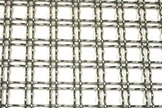 Rectangular Steel Anticorrosion Woven Wire Mesh Panels Poetsoppervlaktebehandeling