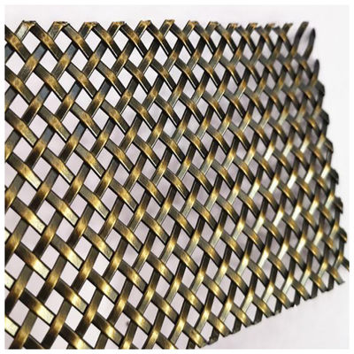 Anodiserend Keperstof Weefsel Geweven Mesh Panels Fire Resistance