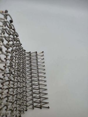 Roestvrij staal 304 spiraal draad doek gaas voor binnenruimte toepassingen