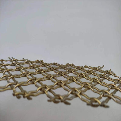 400 Mesh Pvd Gold Decorative Metal Mesh Voor commerciële toepassingen