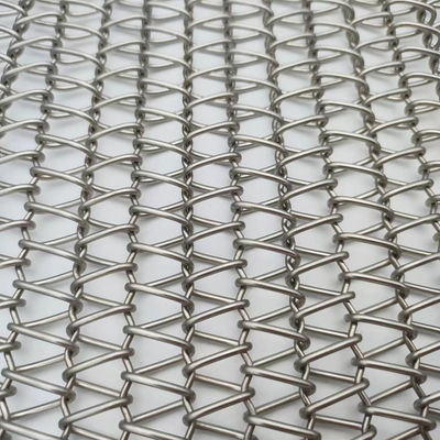 Interlocked Spiral Wire Mesh Grootte 2mm-20mm Customized Kleur roestvrij staal