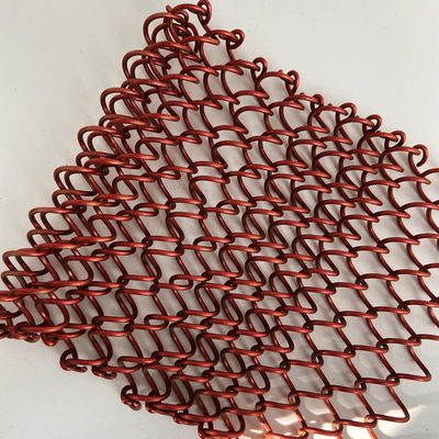 Anodiserende aangepaste coil mesh drapery dikte 0,5-2 mm