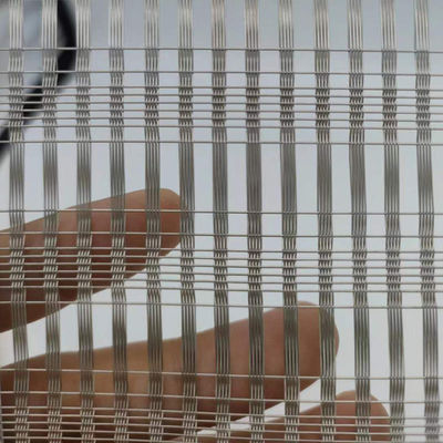 Aanpasbaar gelamineerd glas metalen gaas Hoogtemperatuurweerstand