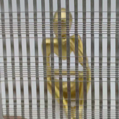 Aanpasbaar gelamineerd glas metalen gaas Hoogtemperatuurweerstand