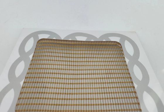 Op maat gemaakte gelamineerd glas met metalen gaas hoge sterkte lengte 30m
