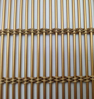Decoratieve weefdraad Flexibel metaal mesh stof poedercoating voor gordijnen