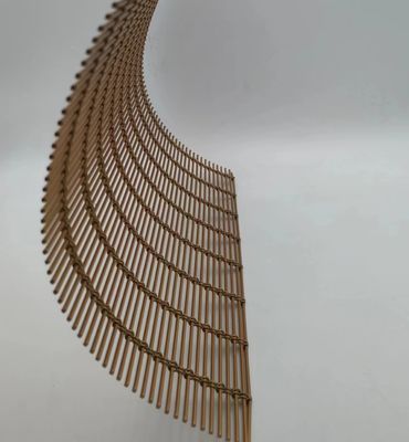 Decoratieve weefdraad Flexibel metaal mesh stof poedercoating voor gordijnen