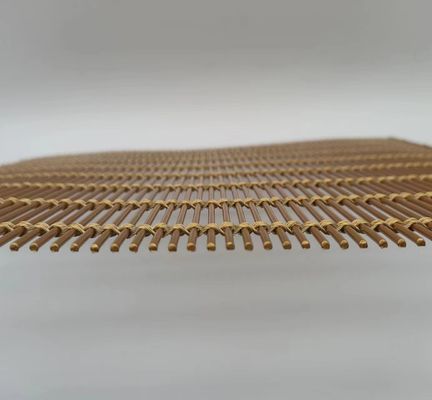 Decoratieve weefdraad Flexibel metaal mesh stof poedercoating voor gordijnen