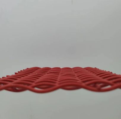 ISO9001 Architectonisch metalen weefgetouw rood decoratief voor kamerverdelers