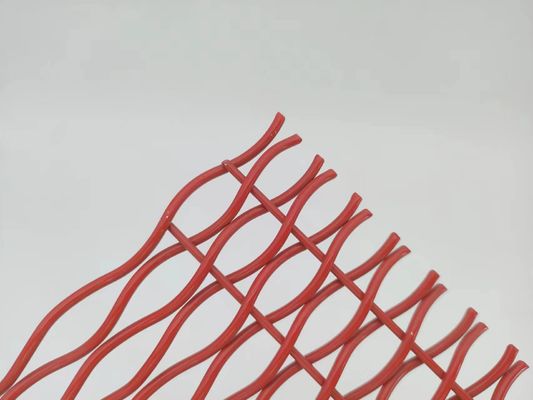 ISO9001 Architectonisch metalen weefgetouw rood decoratief voor kamerverdelers