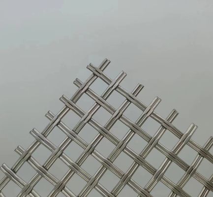 Zilver 1,2 mm architectonisch geweven gaas Superior Security Fencing Solution