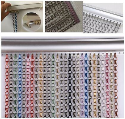 Decoratief metaal 2.0mm keten link vliegscherm als aangepast plafond