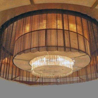 Gepersonaliseerde gatgrootte zilveren metalen spoel draperies voor architectuur en landschapsontwerp