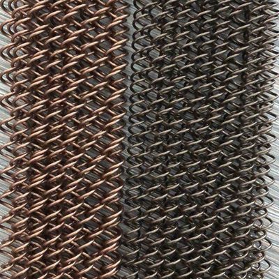 Gepersonaliseerde gatgrootte zilveren metalen spoel draperies voor architectuur en landschapsontwerp