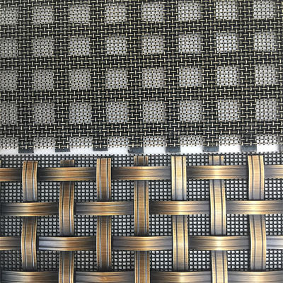2-6 mm mesh grootte decoratieve metalen roosters in vierkante gatvorm