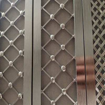 Gepolijste Twill Weave Decorative Wire Mesh Grilles Eco Friendly