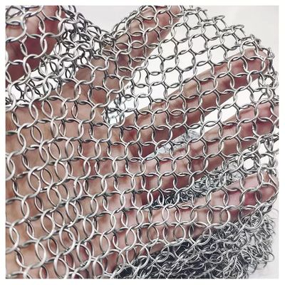 Scherm / gordijn lichtfilter Ring Link Mesh Gordijn Met 1mm Draad Guague