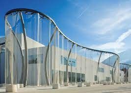 Roestvrij staal decoratieve ketting ring mesh gordijn scherm gebouw buitenmuur