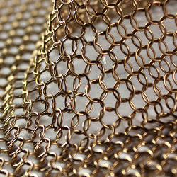 Scherm / gordijn lichtfilter Ring Link Mesh Gordijn Met 1mm Draad Guague