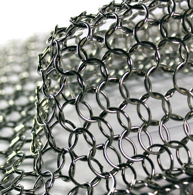 Scherm / gordijn lichtfilter Ring Link Mesh Gordijn Met 1mm Draad Guague