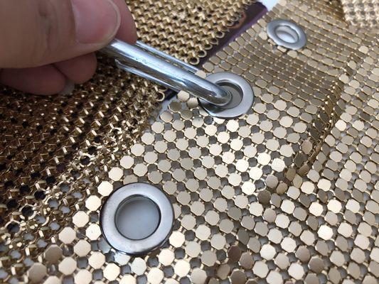 Metalen draad met kettingvergrendeling Zilveren sequins SGS Stofmateriaal Gewoon geweven