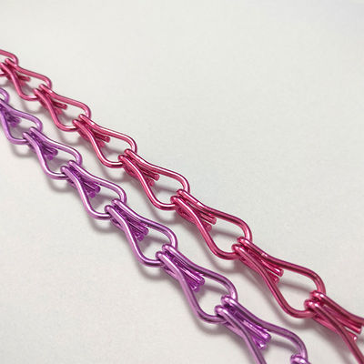 Aluminium Hook Chain Home Decoration Pest Control Custom Hotel Partition Aluminium Hook Bead Curtain Producenten Groothandel