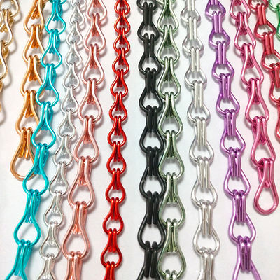 Aluminium Hook Chain Home Decoration Pest Control Custom Hotel Partition Aluminium Hook Bead Curtain Producenten Groothandel