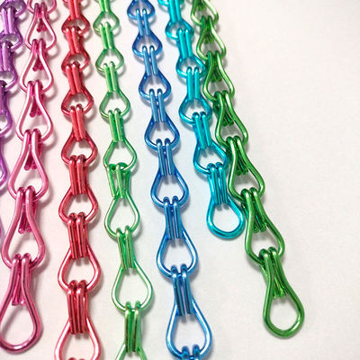 Aluminium Hook Chain Home Decoration Pest Control Custom Hotel Partition Aluminium Hook Bead Curtain Producenten Groothandel